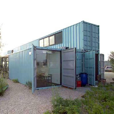 RECYCLED INTERMODAL CARGO SHIPPING CONTAINERS INTO GREEN HOMES 